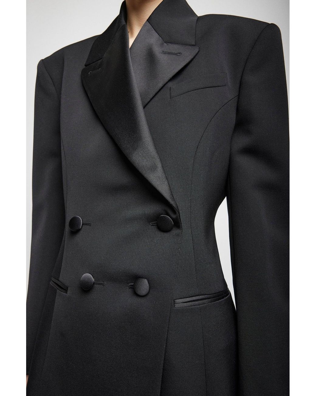 Givenchy Black Pleated Back Smoking Jacket