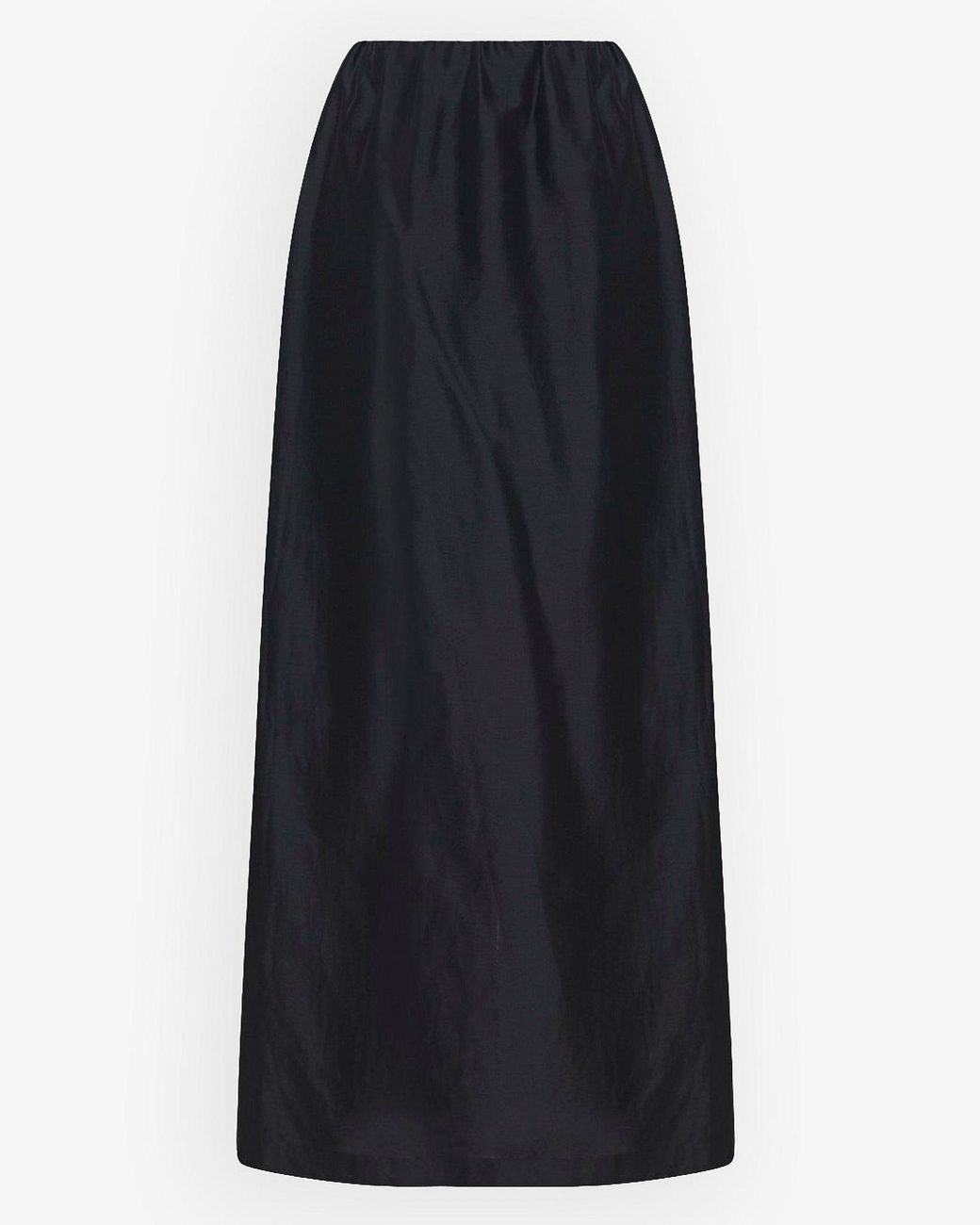 The Row Saul Black Silk Cotton Skirt