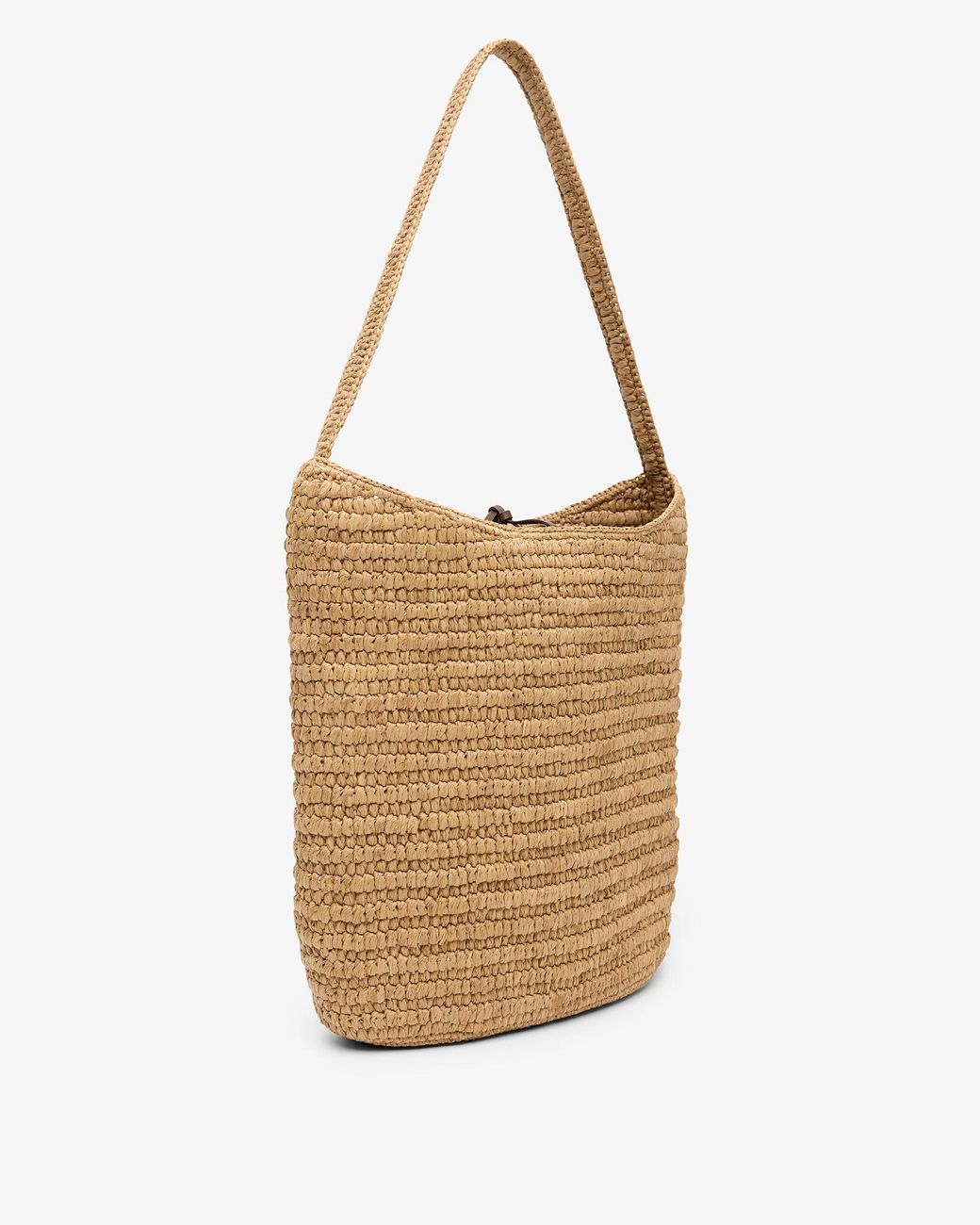The Row White Alma Raffia Shoulder Bag