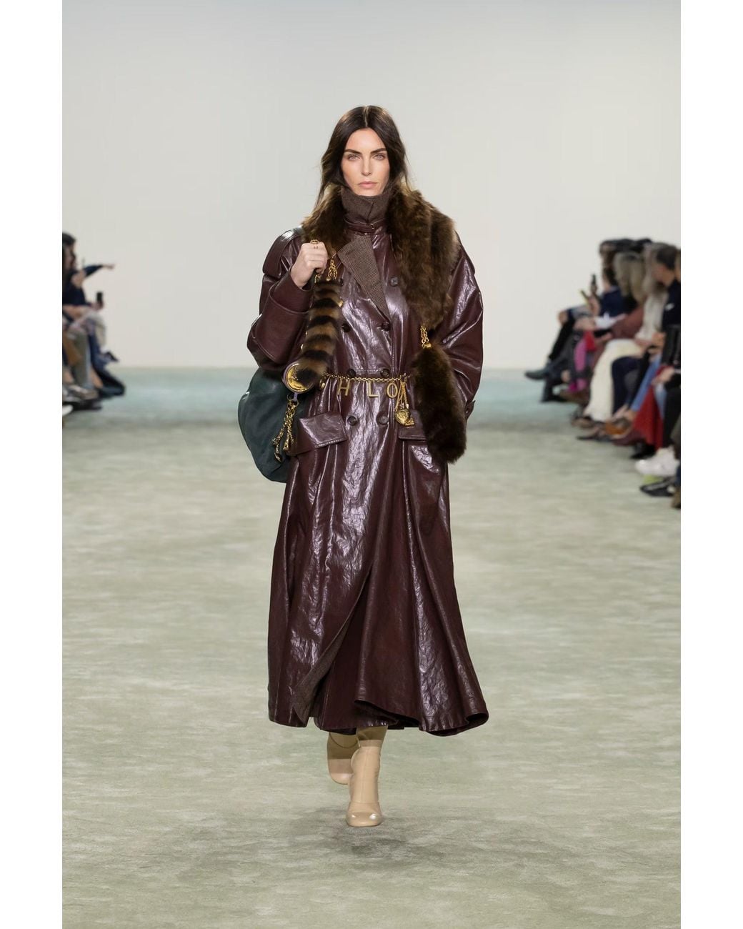Chloé Brown Double-breasted Riding Coat