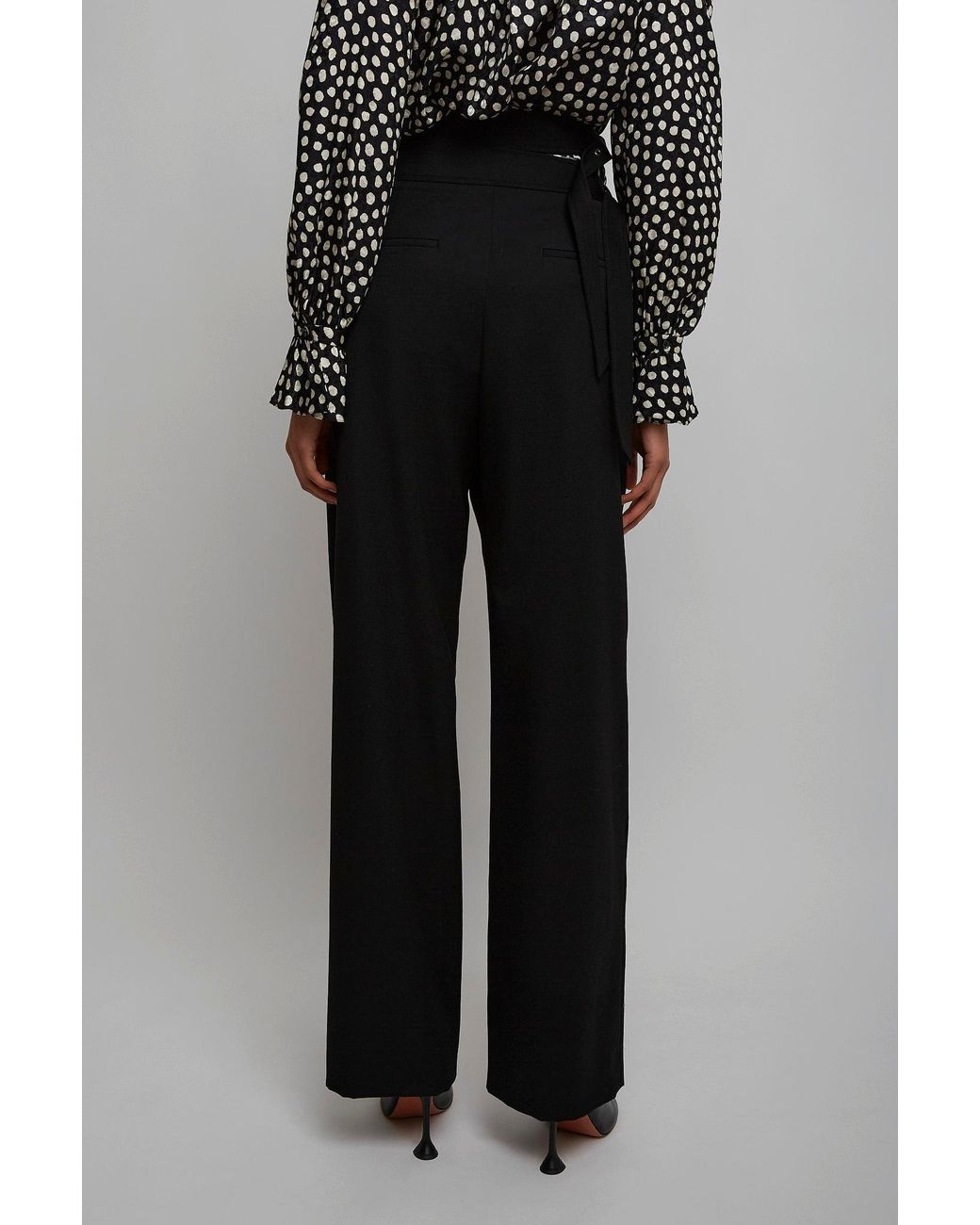 Chloé High-waist Buckled Black Trousers