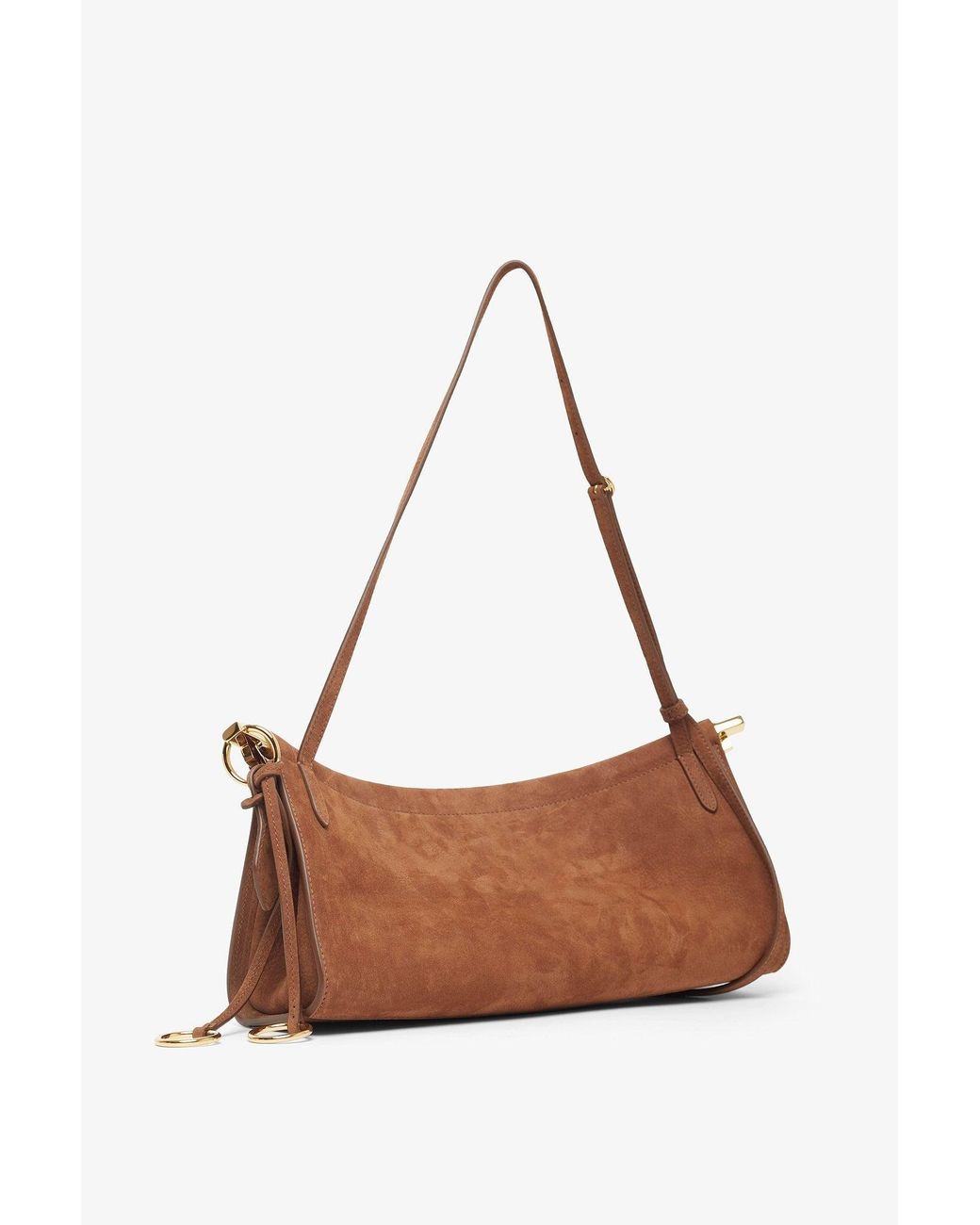 Alaïa Le Click Ew Medium Brown Nubuck Leather Bag
