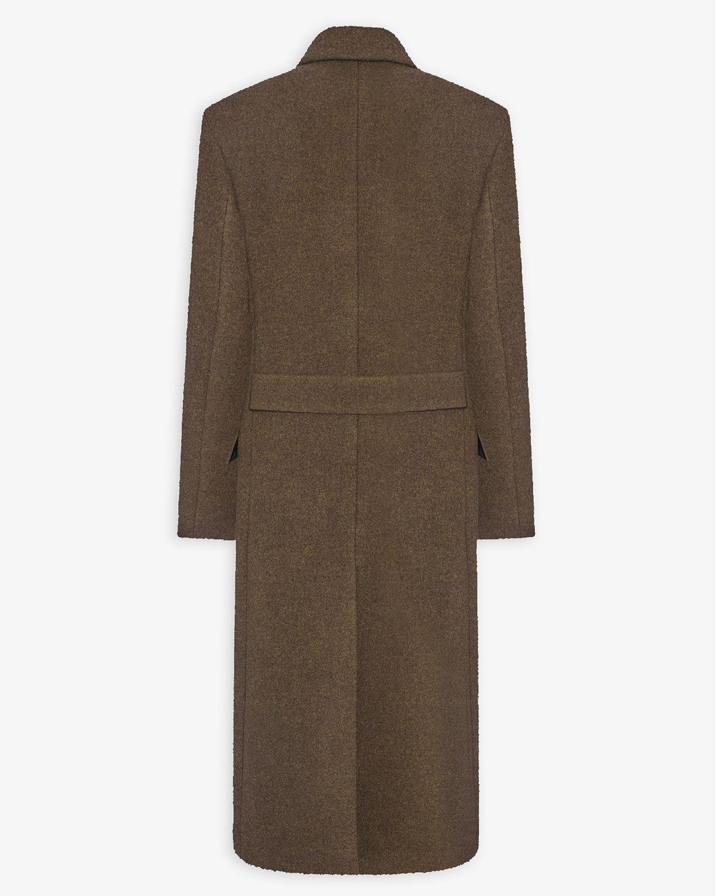 The Row Brown Bamira Double-Faced Wool Coat