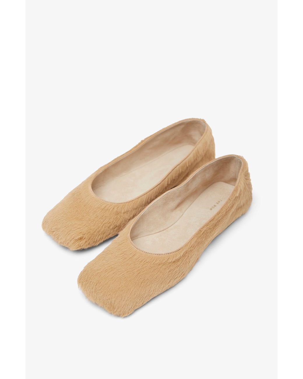 The Row White Square Ballet Flats