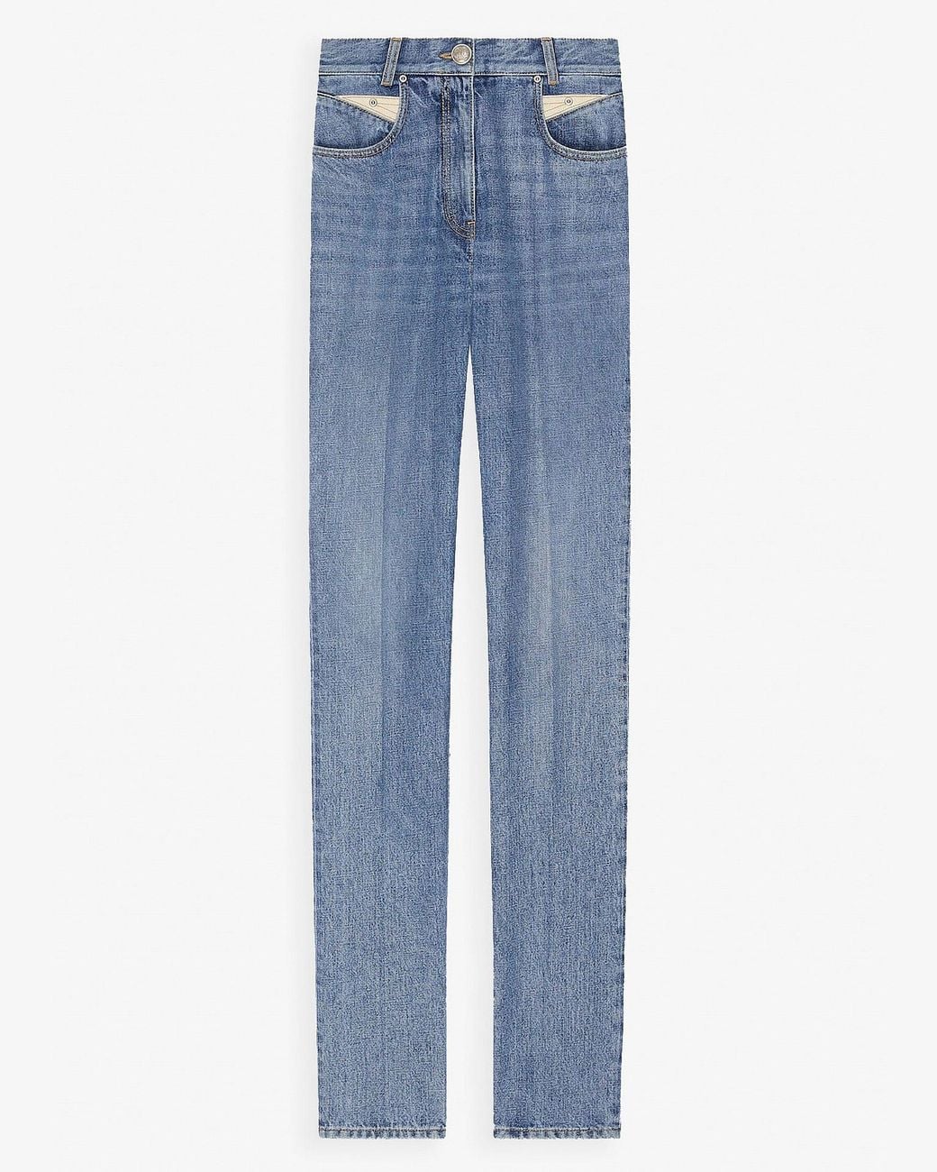 Givenchy Blue Back Details Denim Pants