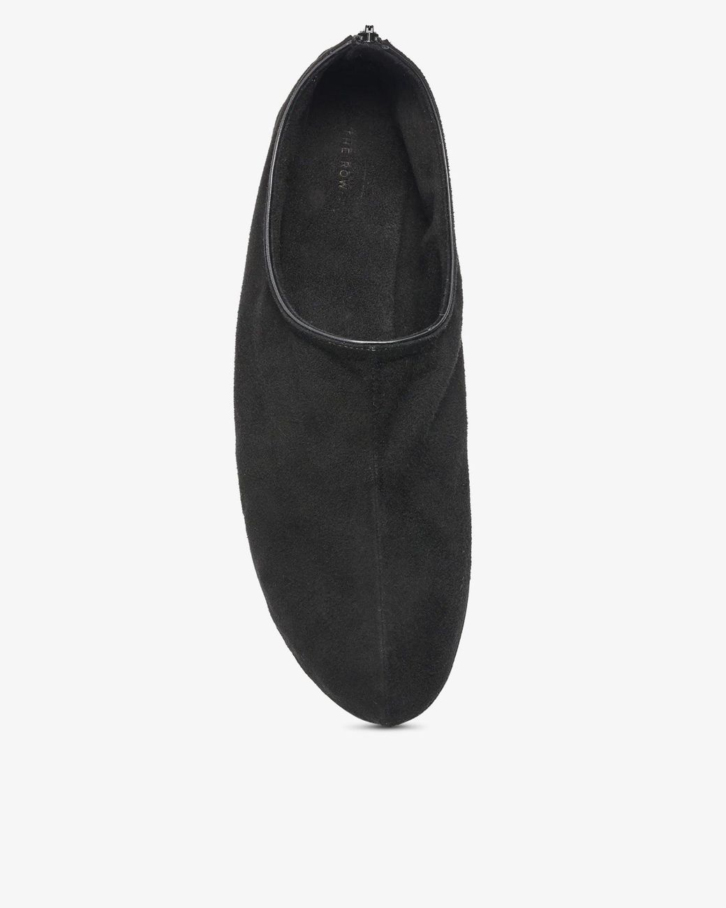 The Row Black Stellene Suede Ballet Flats