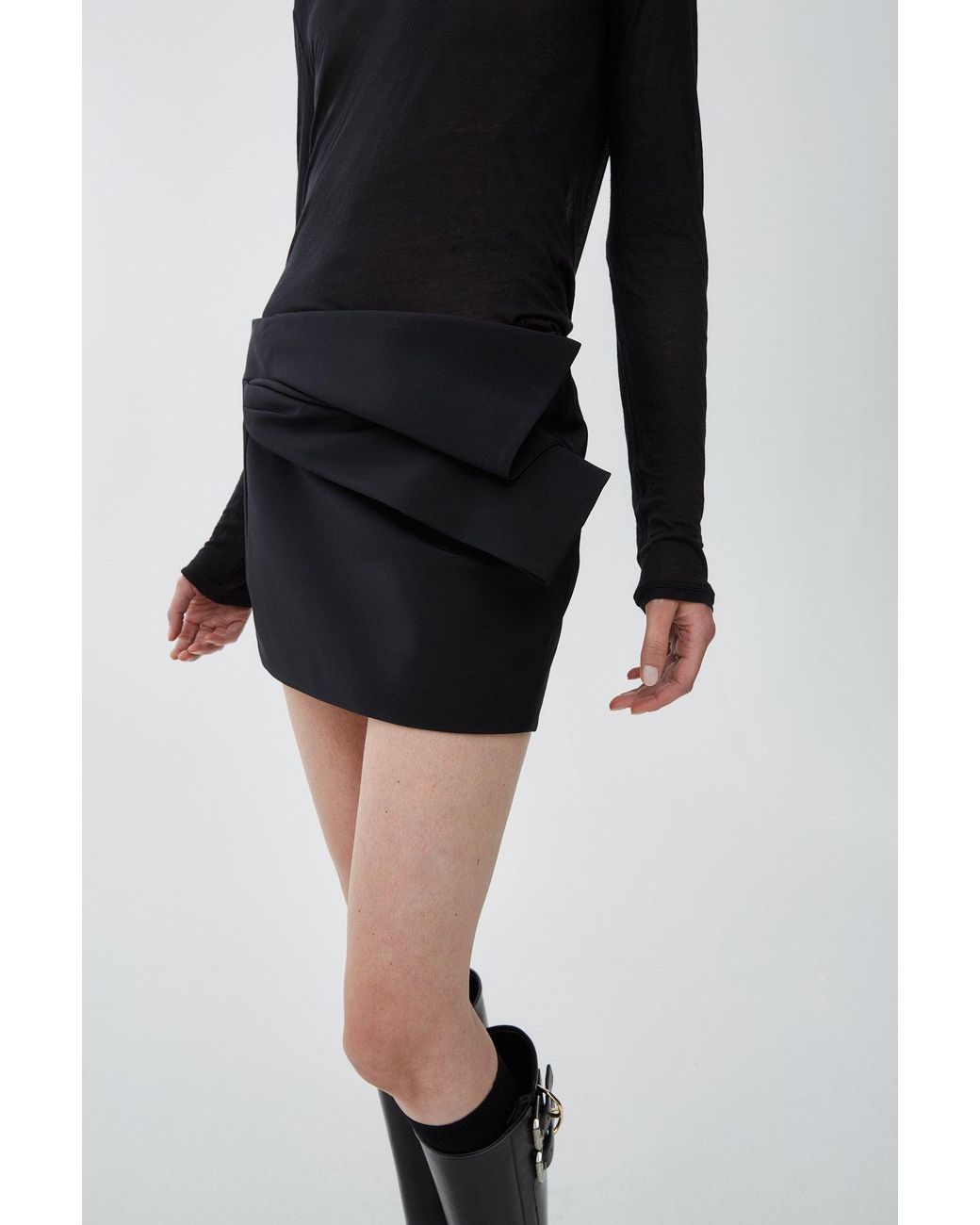 Givenchy Bow Black Mini Skirt