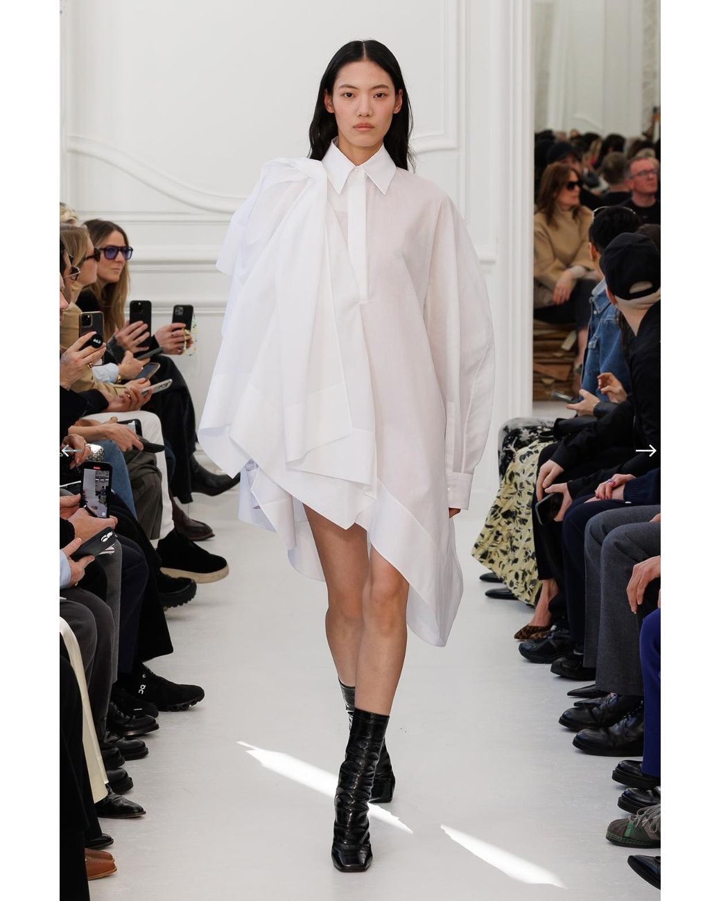 Givenchy Bow White Cotton Shirt