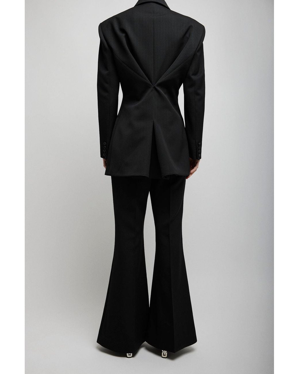Givenchy Black Pleated Back Smoking Jacket