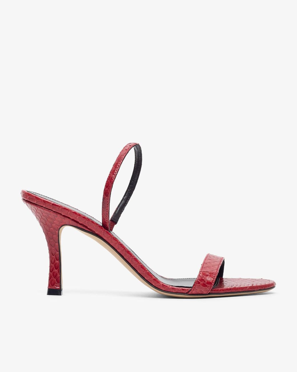 The Row Pink Ella Red Slingback Sandals