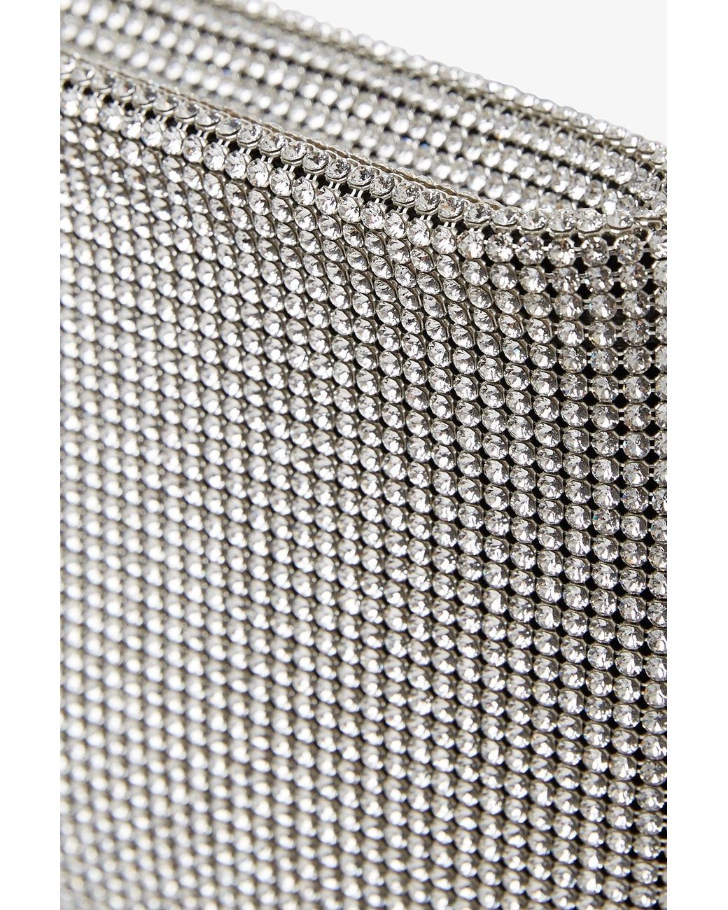 Christian Louboutin Gray Maykimay Silver Crystal Clutch