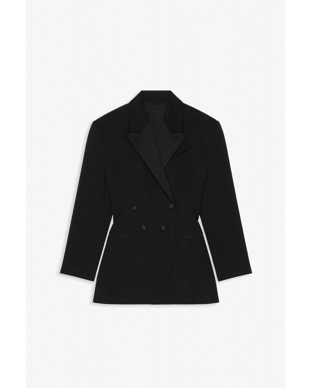 Givenchy Black Pleated Back Smoking Jacket