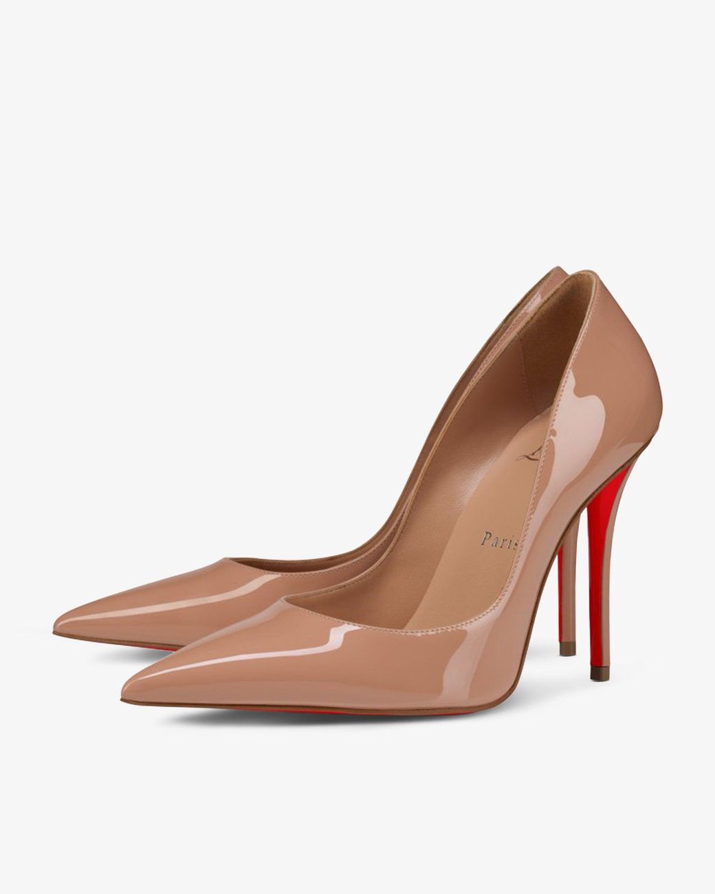 Christian Louboutin Pink Miss Z 100 Patent Blush Pumps