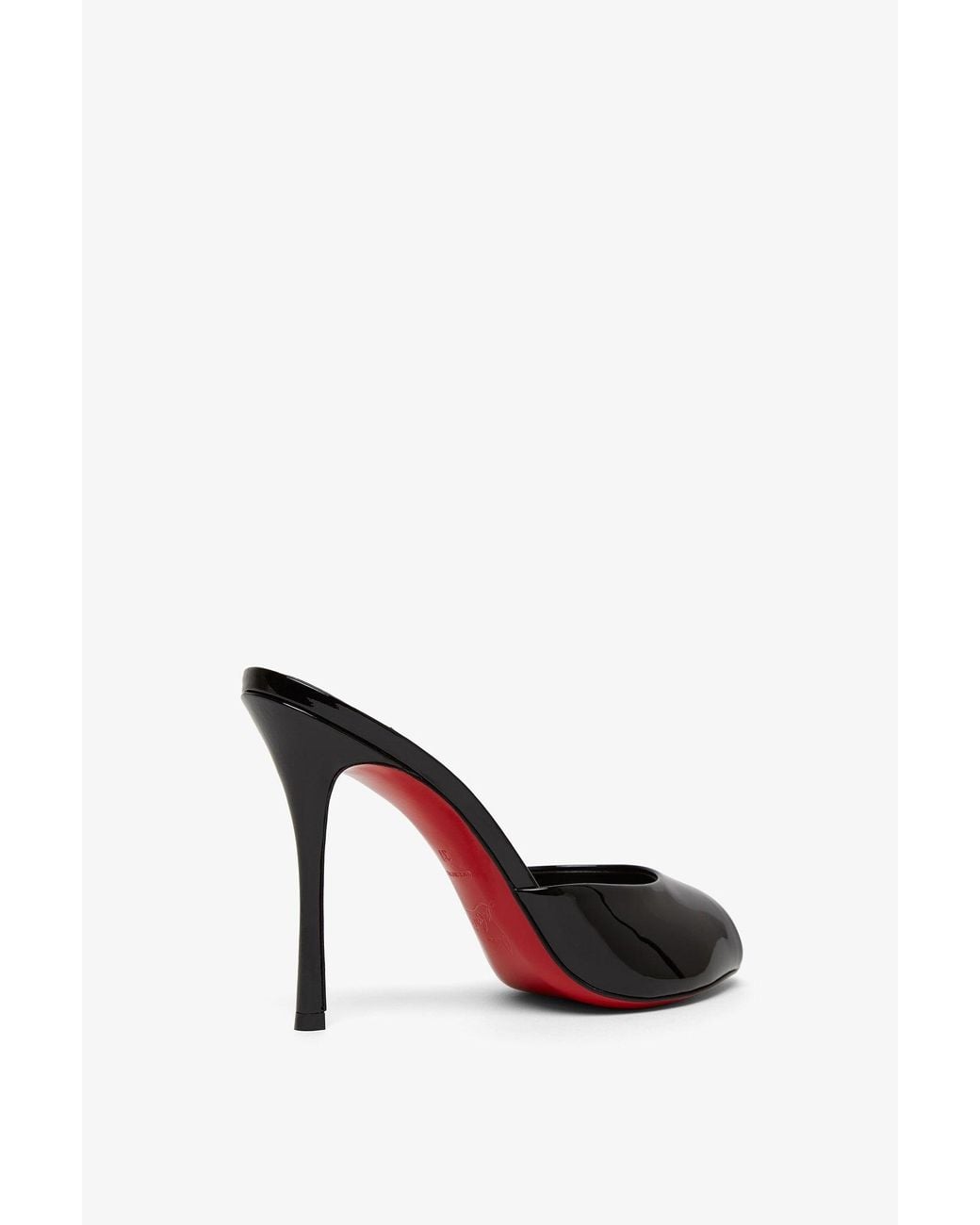Christian Louboutin Me Dolly 100 Black Patent Mules