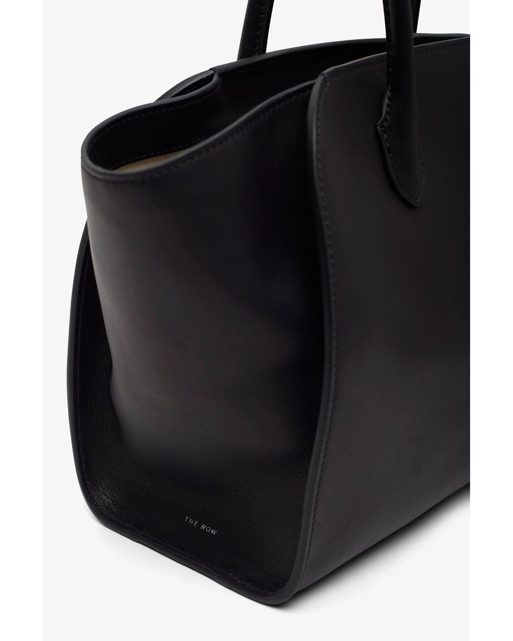 The Row Marlo 12 Black Leather Bag