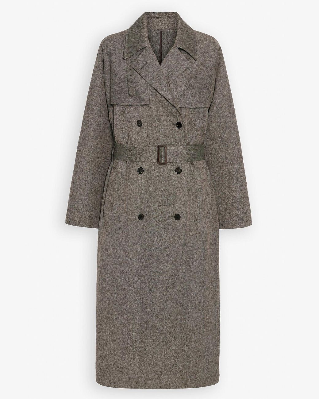 The Row Gray Rhydian Wool Gabardine Coat