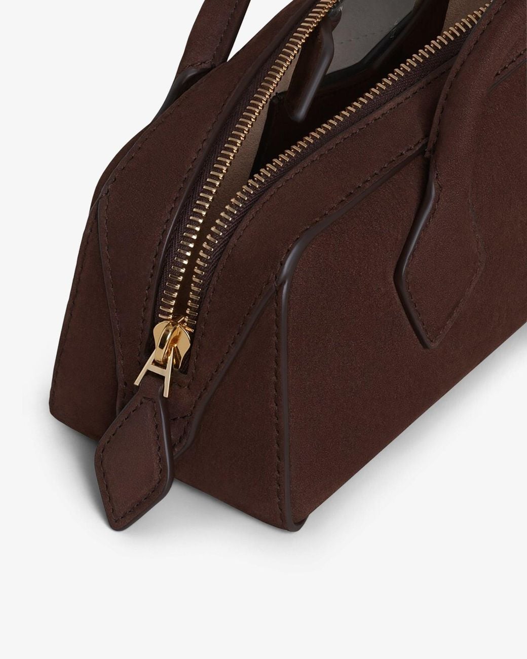Alaïa Le Teckel Small Brown Suede Bag