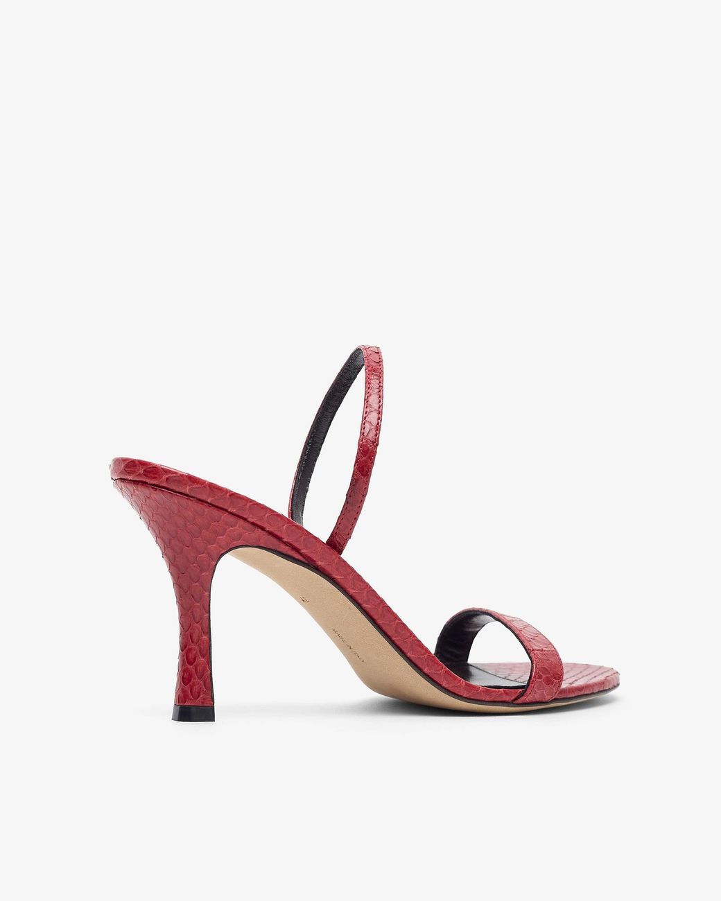 The Row Pink Ella Red Slingback Sandals