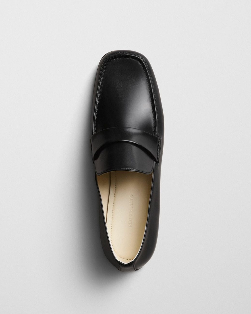 Phoebe Philo Black Calf Leather Loafers