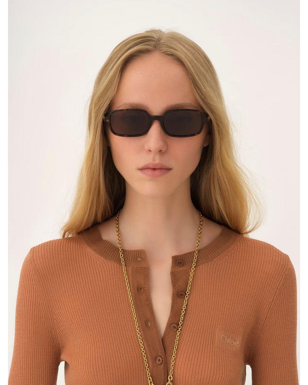 Chloé Multicolor Judy Havana Brown Sunglasses