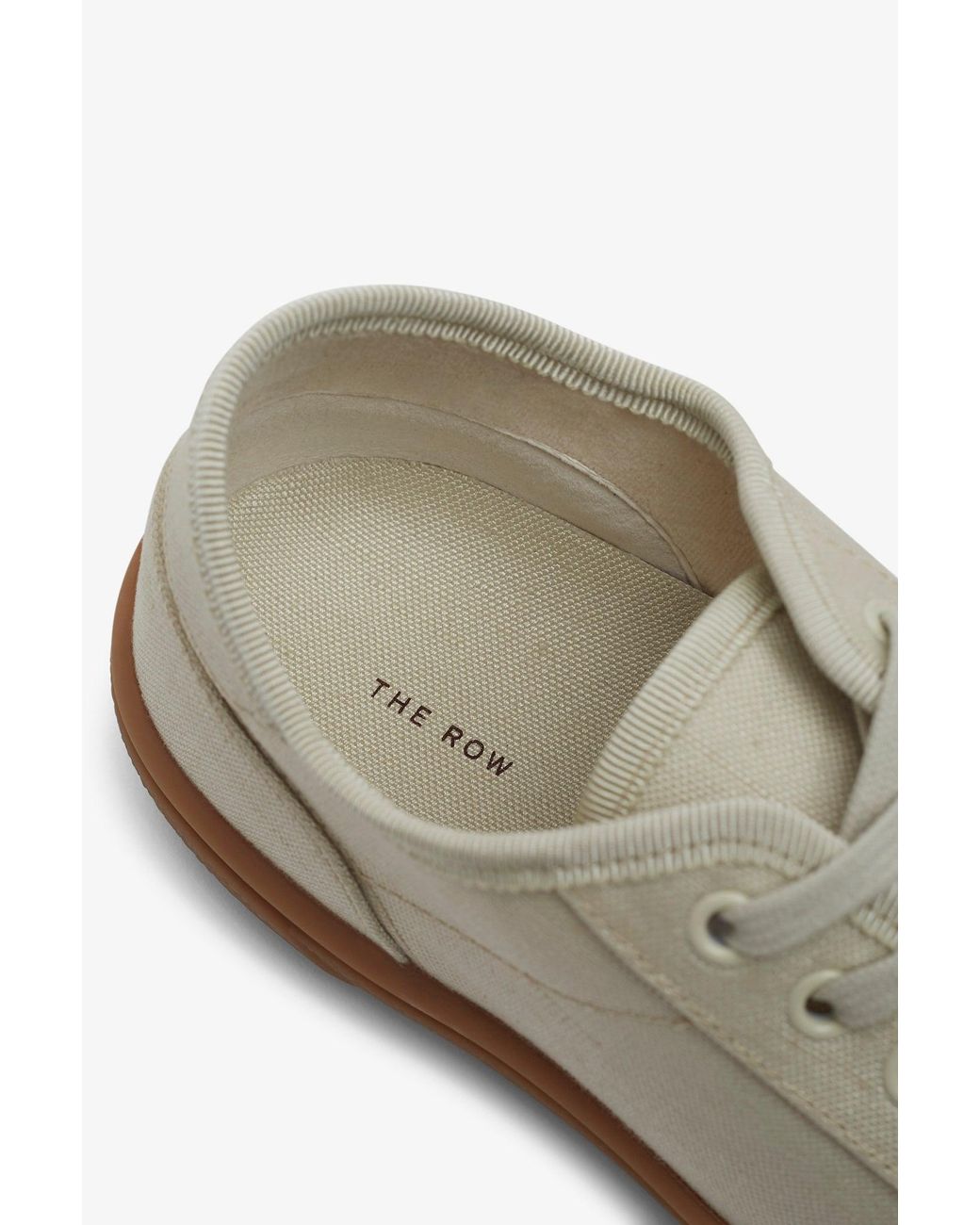 The Row White Canvas Sneakers