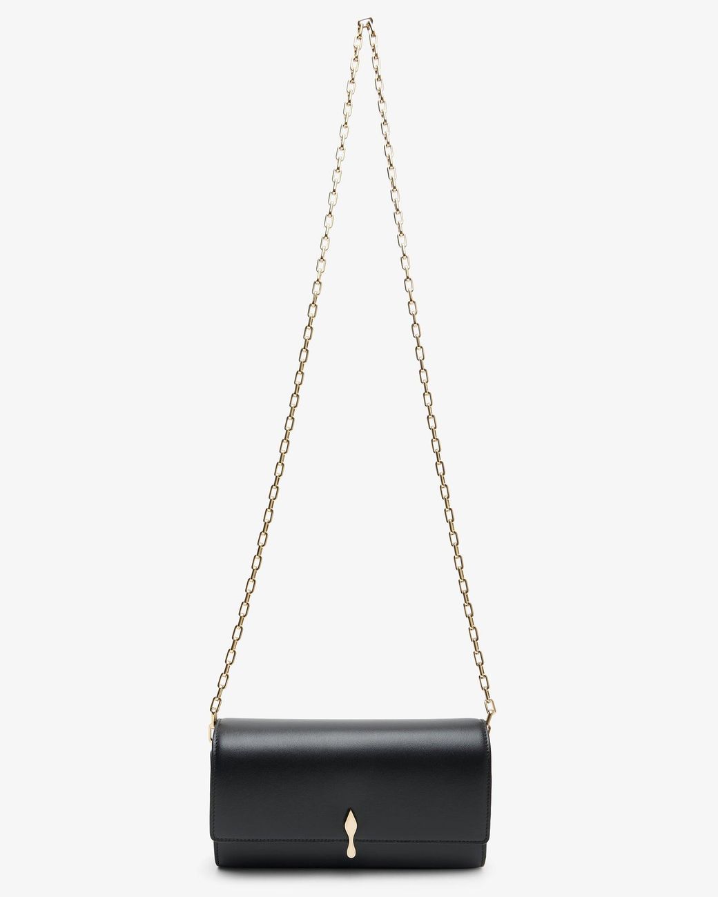 Christian Louboutin Black Bettina Wallet On A Chain Clutch