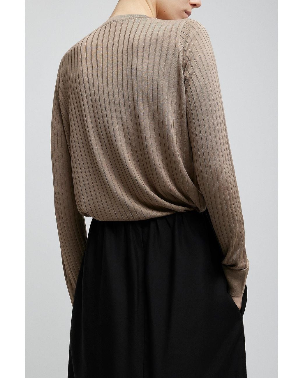The Row Natural Keya Beige Knit Top