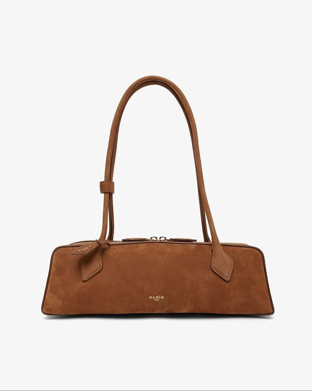 Alaïa Multicolor Le Teckel Medium Brown Nubuck Bag