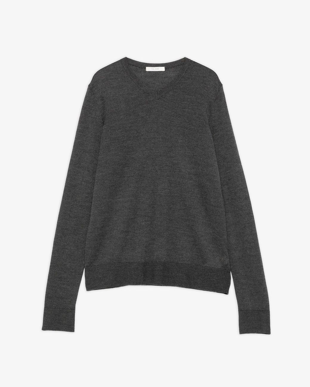 The Row Black Ondre Anthracite Cashmere Top