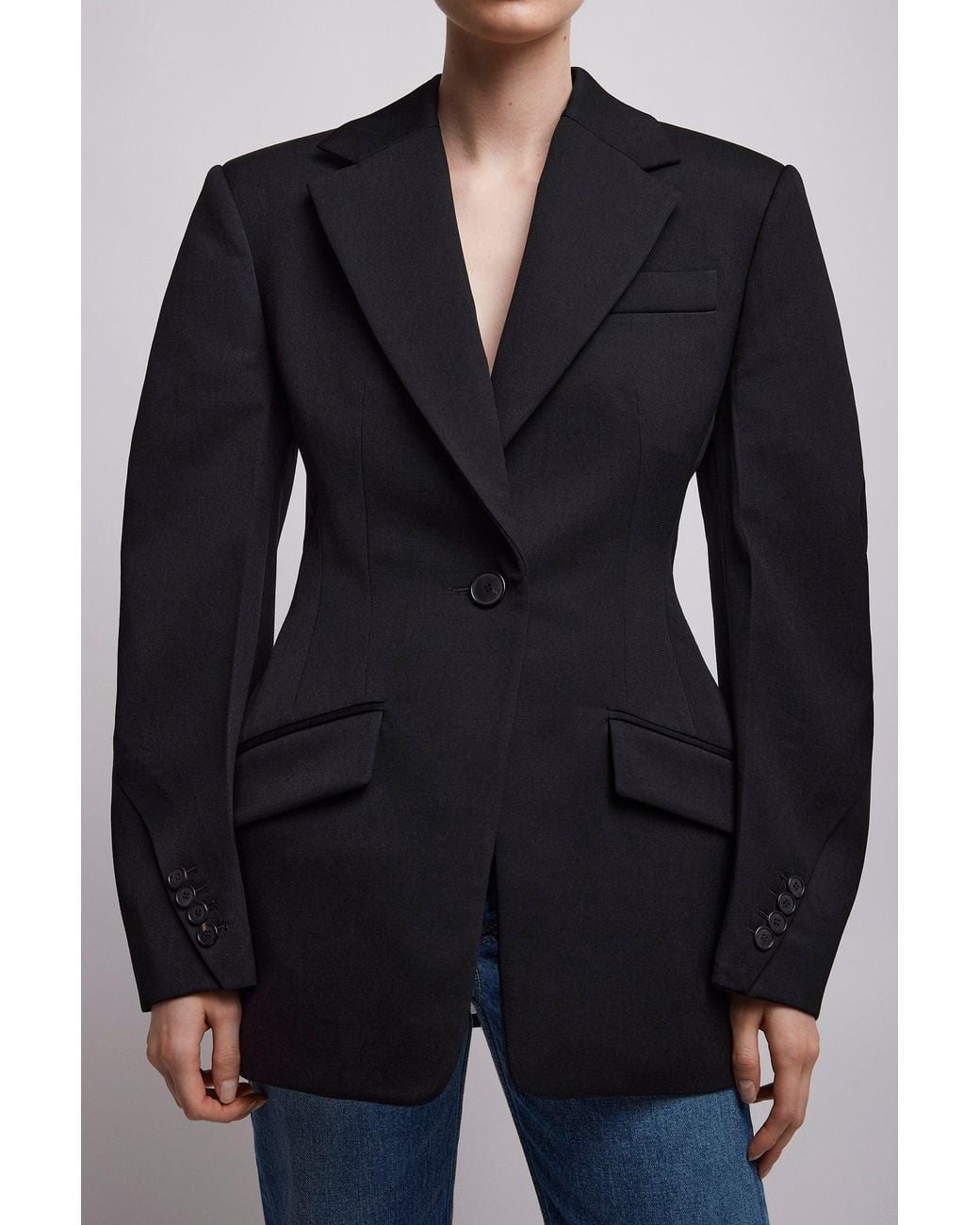 Givenchy Black Wool Cocoon Jacket