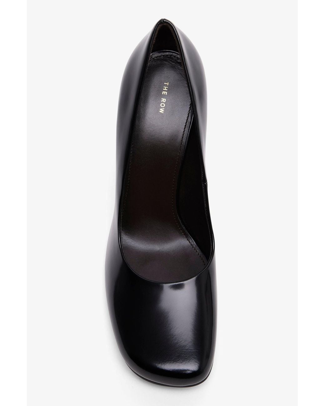 The Row Black Penelope High Leather Pumps