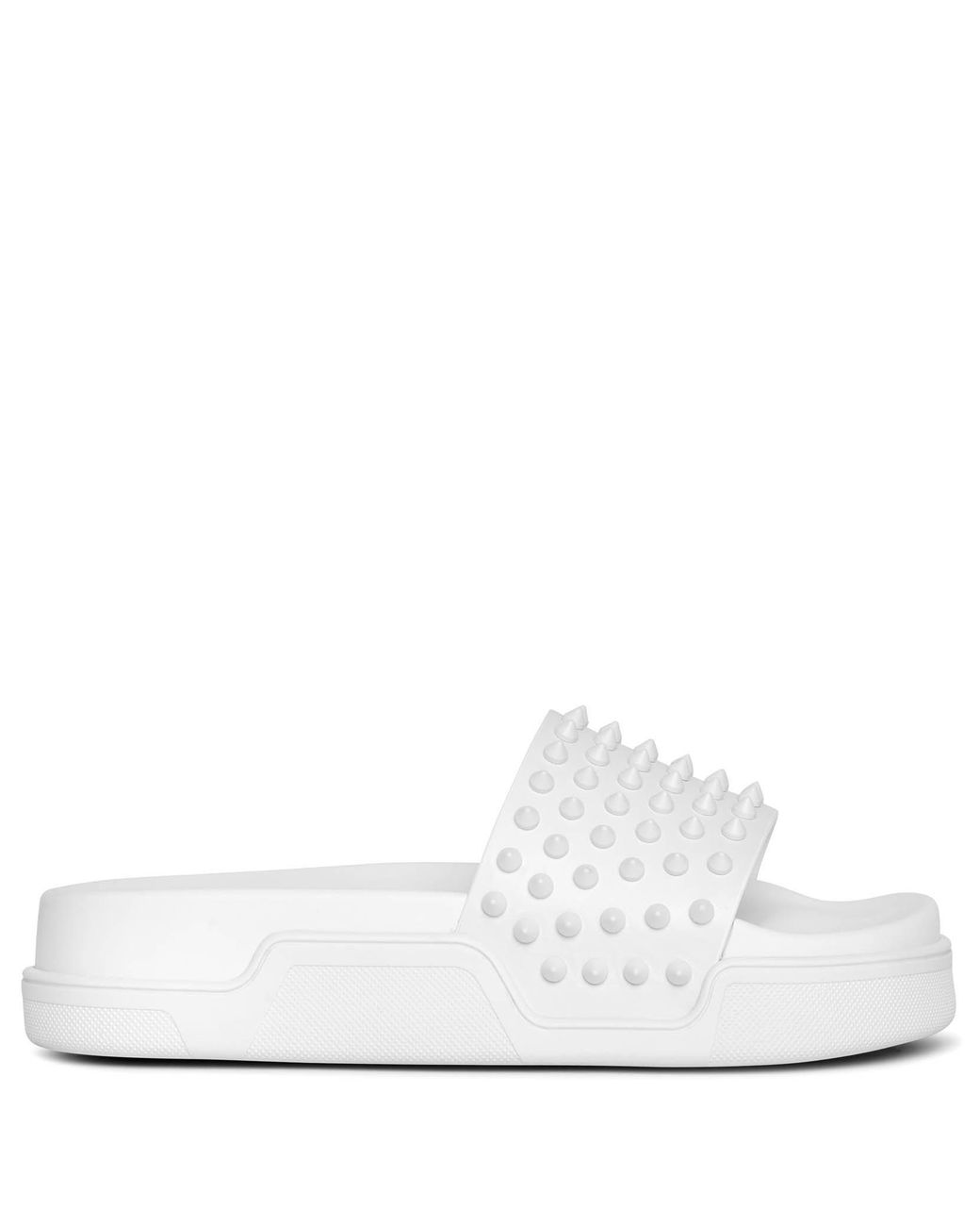 pool fun spiked leather slides