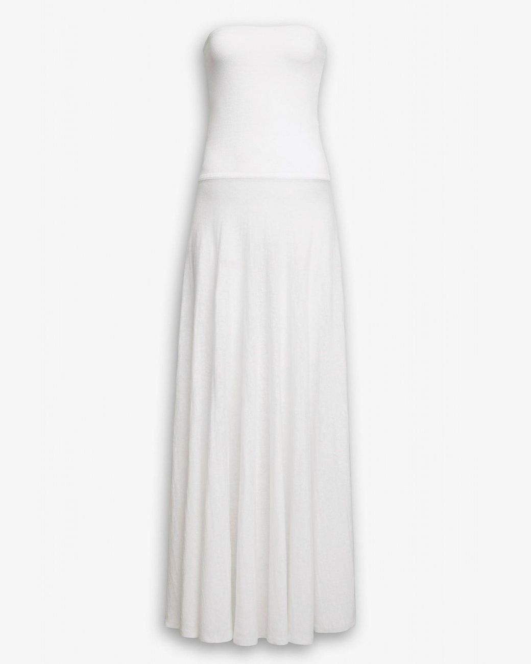 Alaïa White Linen-Blend Maxi Dress