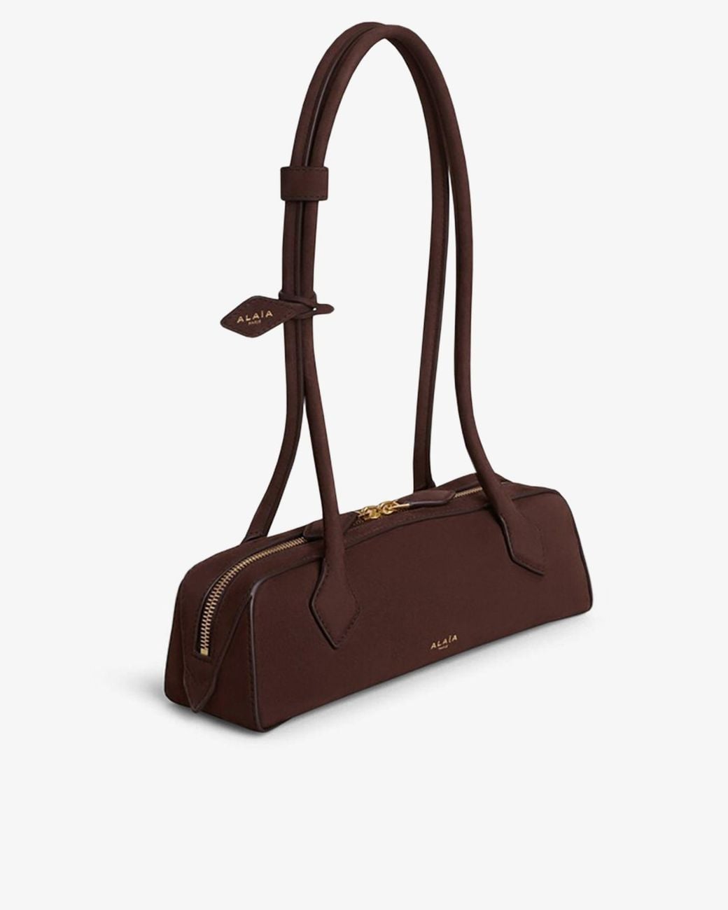Alaïa Le Teckel Small Brown Suede Bag