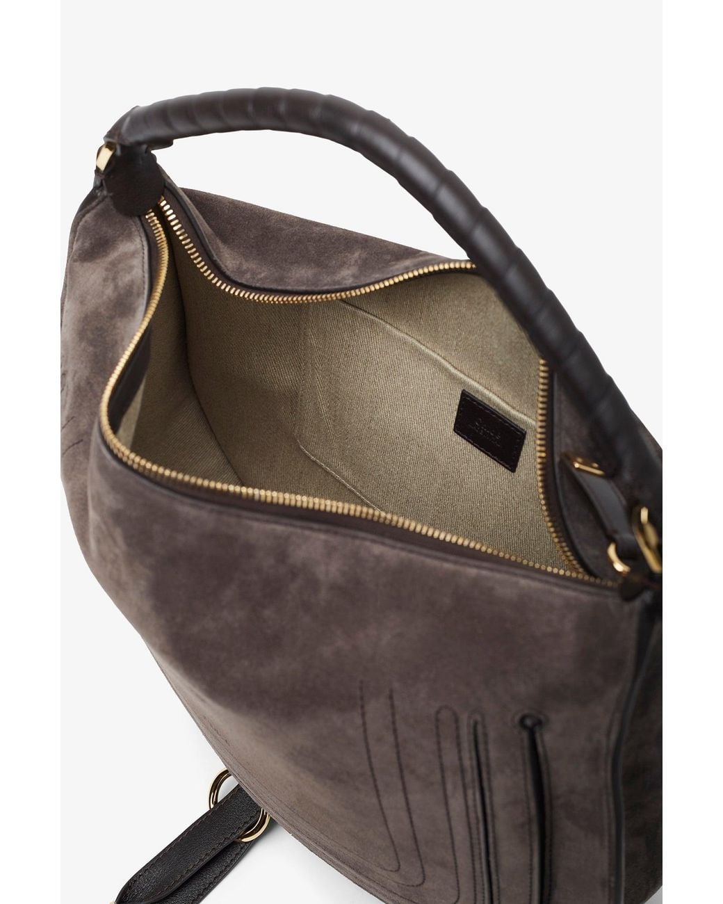Chloé Brown Marcie Medium Dark Shoulder Bag