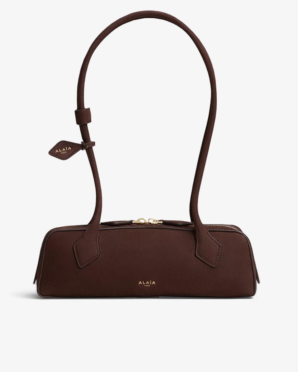 Alaïa Le Teckel Small Brown Suede Bag