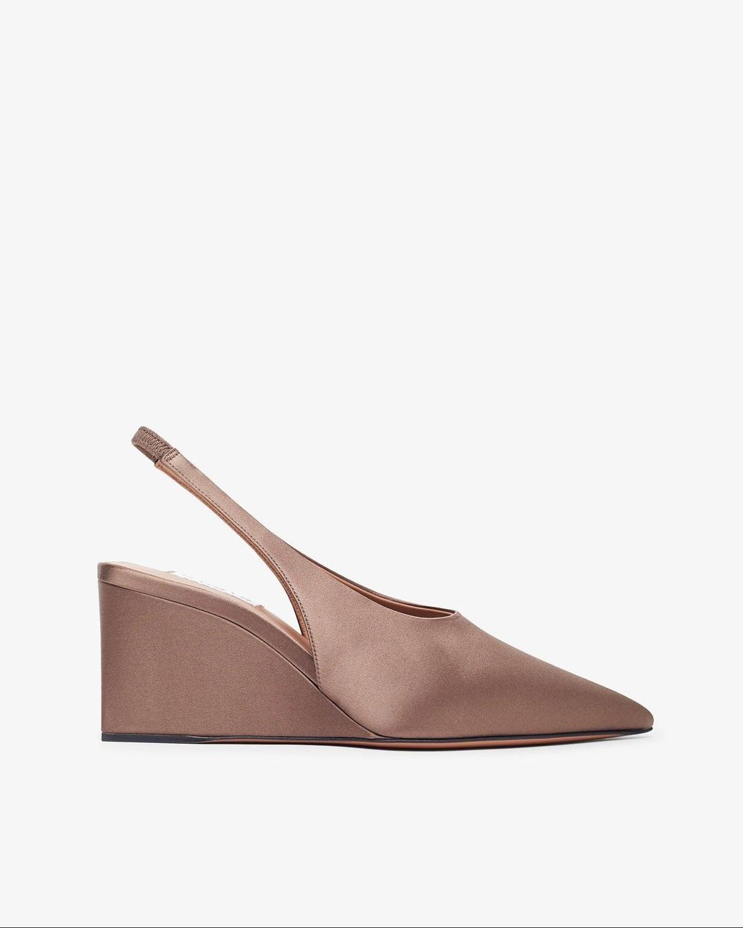 Alaïa Pink Blush 90 Satin Slingback Wedges