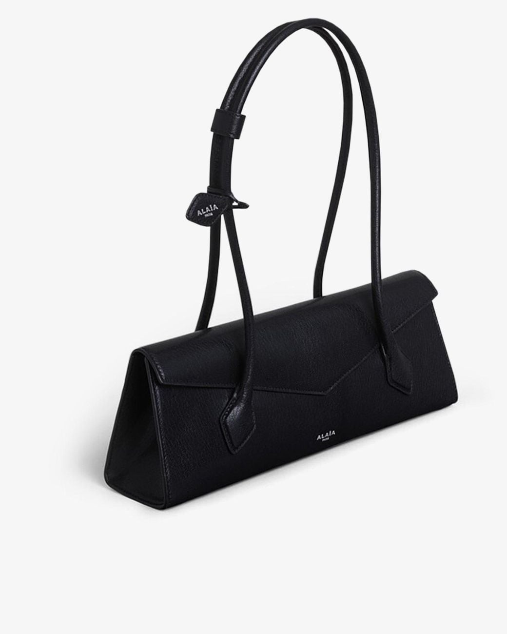 Alaïa Black Le Teckel Flap Medium Leather Bag