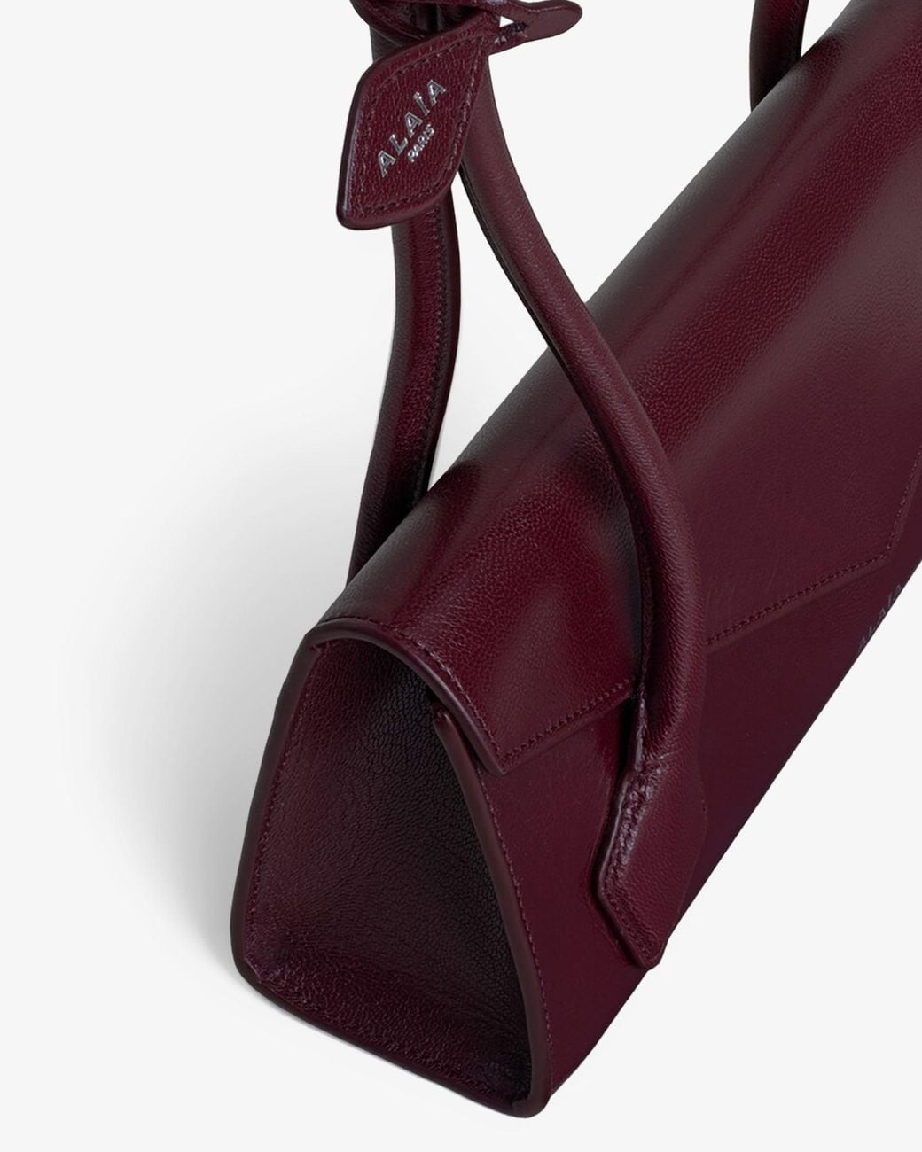 Alaïa Purple Le Teckel Flap Small Leather Bag