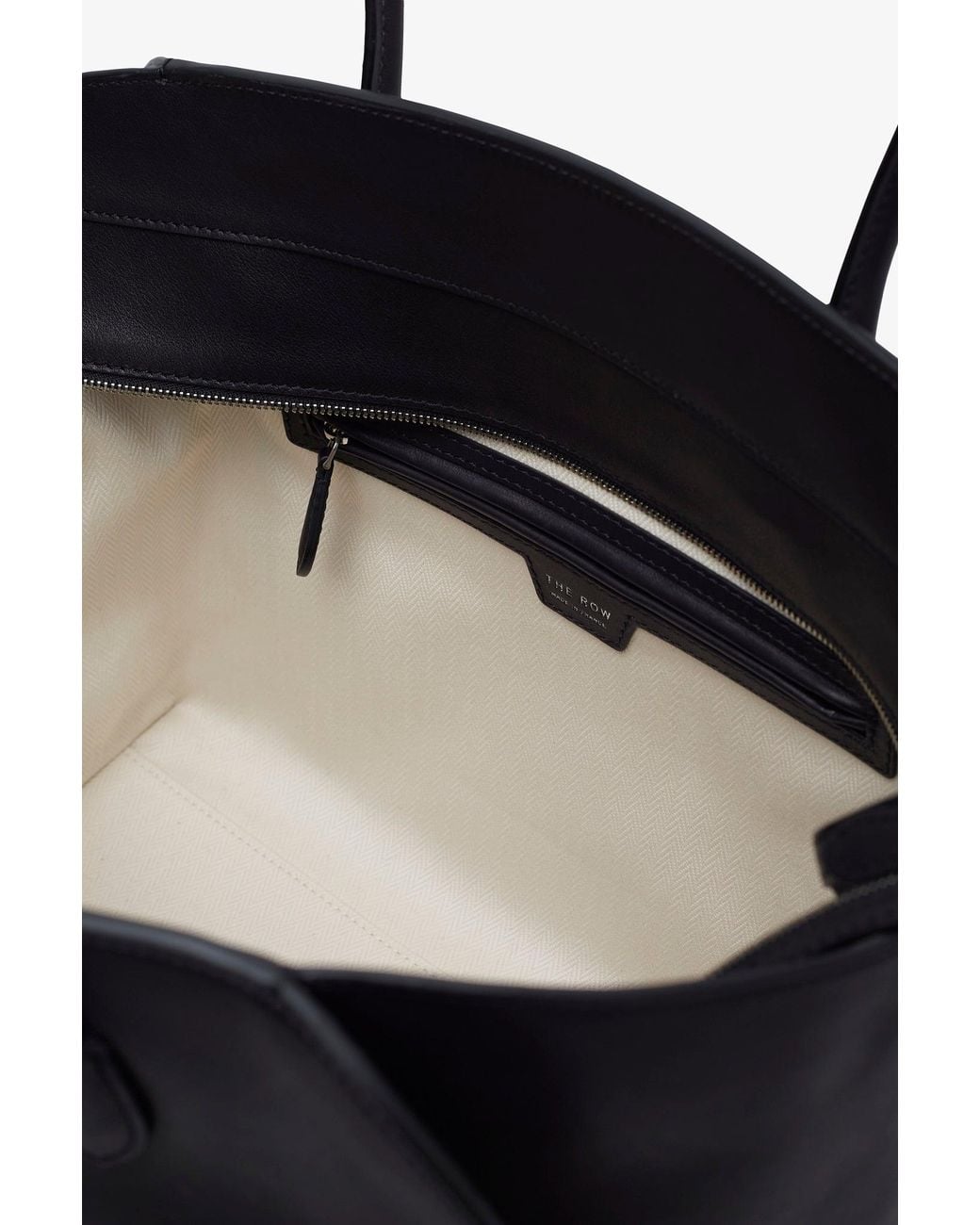 The Row Marlo 14 Black Leather Bag