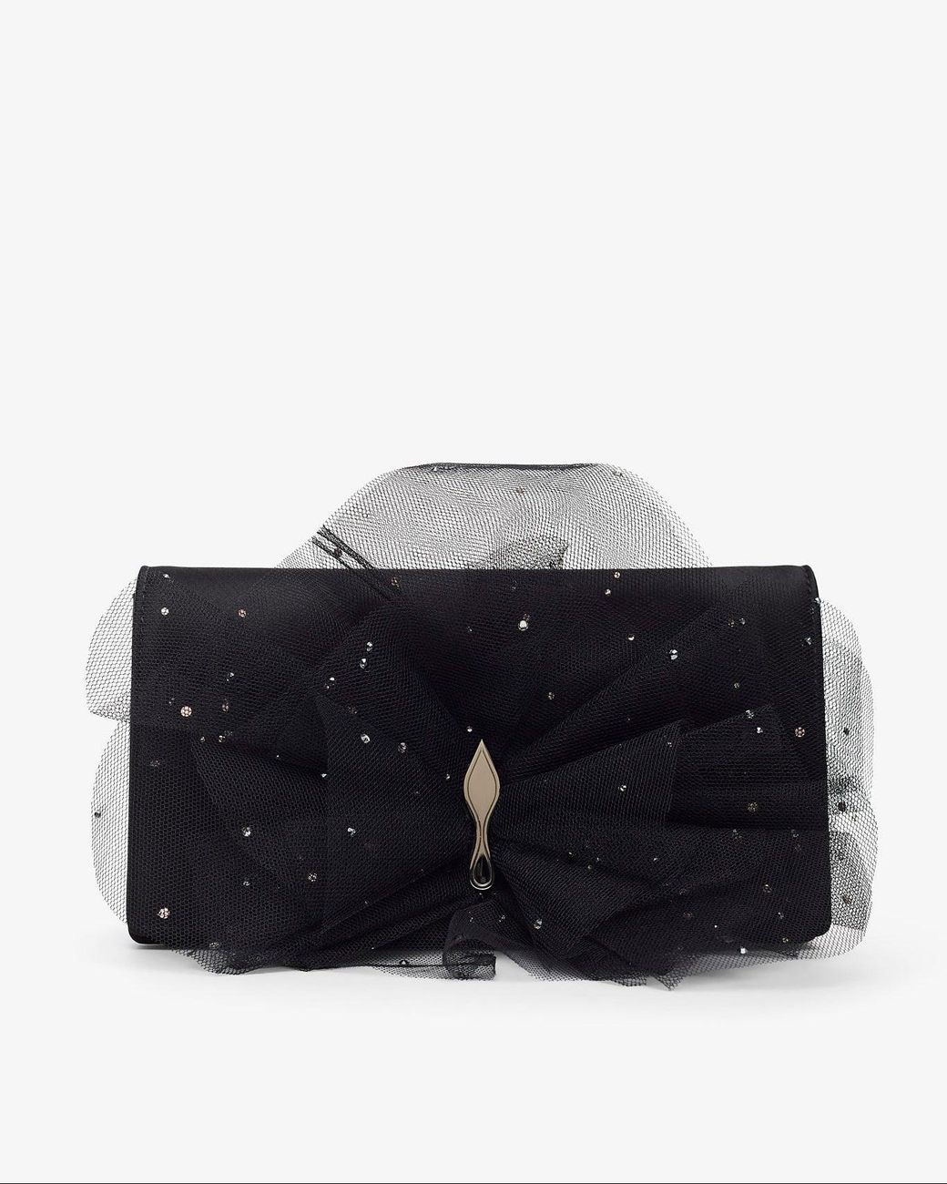 Christian Louboutin Bettina Black Bow Clutch