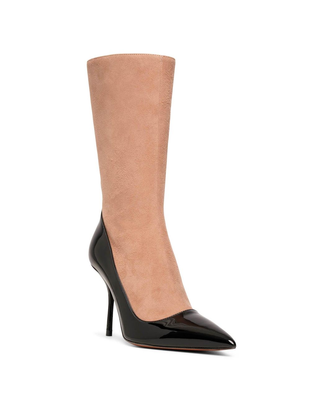 Alaïa Short Boot 90 Black And Beige Short Boots