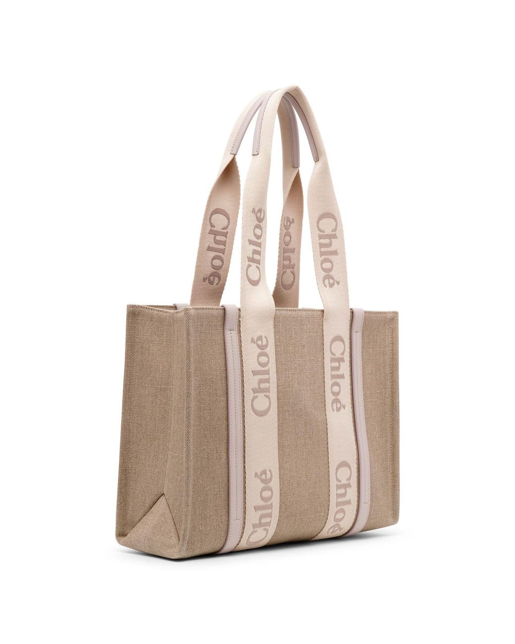 Chloe★sense ミディアムバスケット★wild gray Chloé Woody Wild Grey Medium Tote Bag in Natural | Lyst