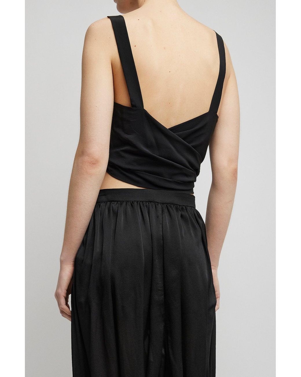 Chloé Black Wrap Top