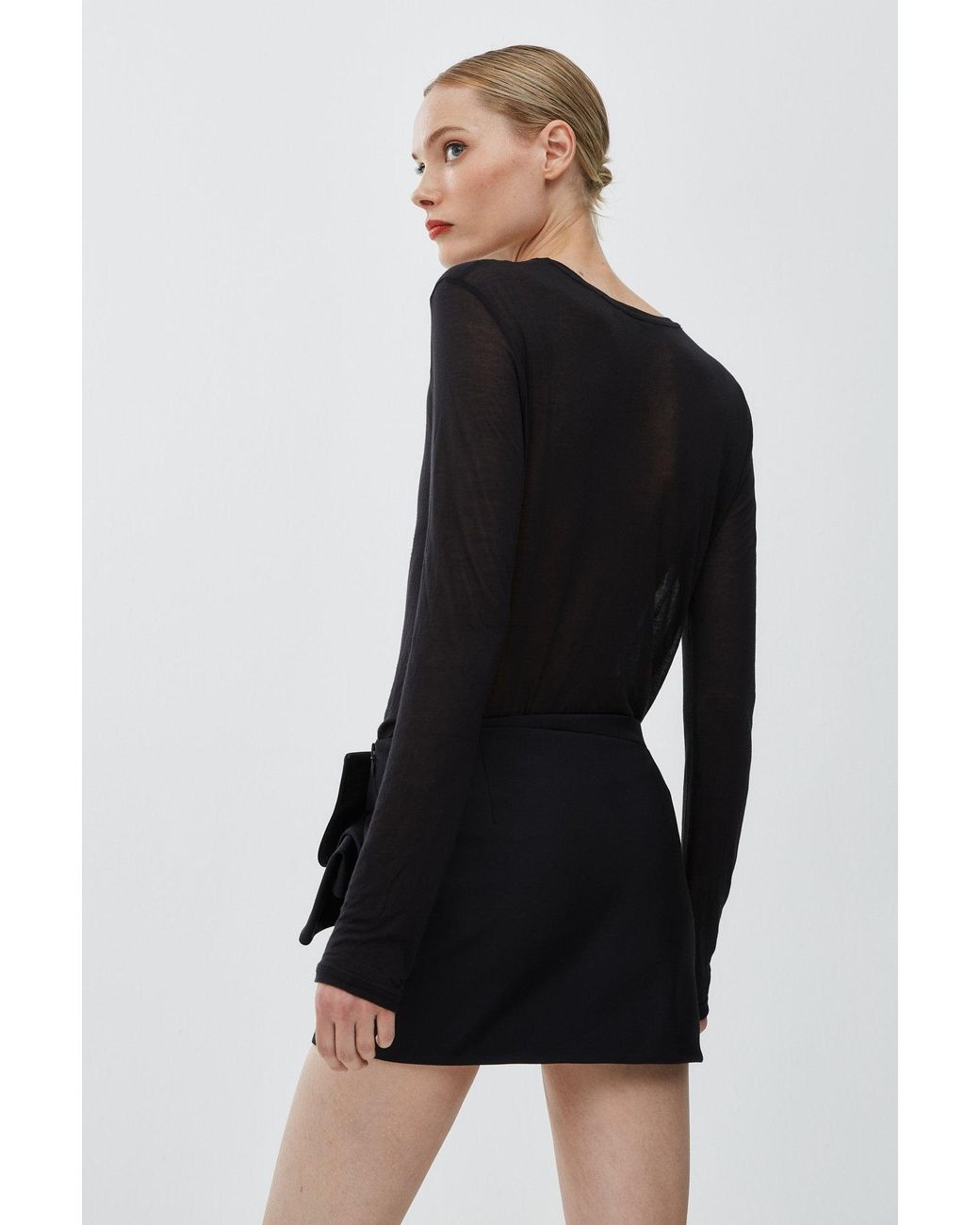 Givenchy Bow Black Mini Skirt