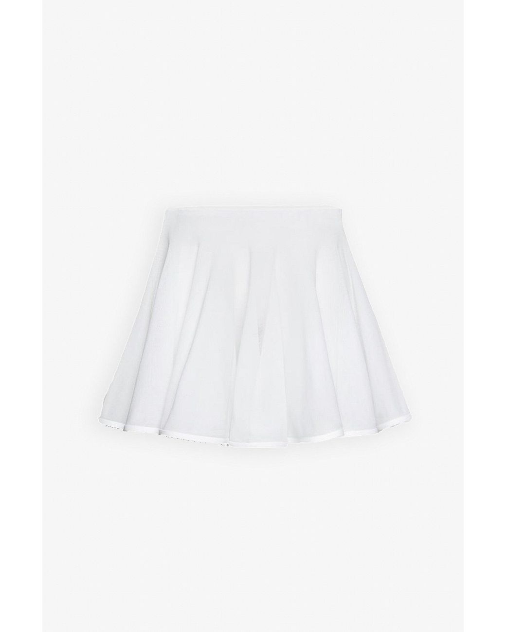 Alaïa White Fine Knit Skater Skirt