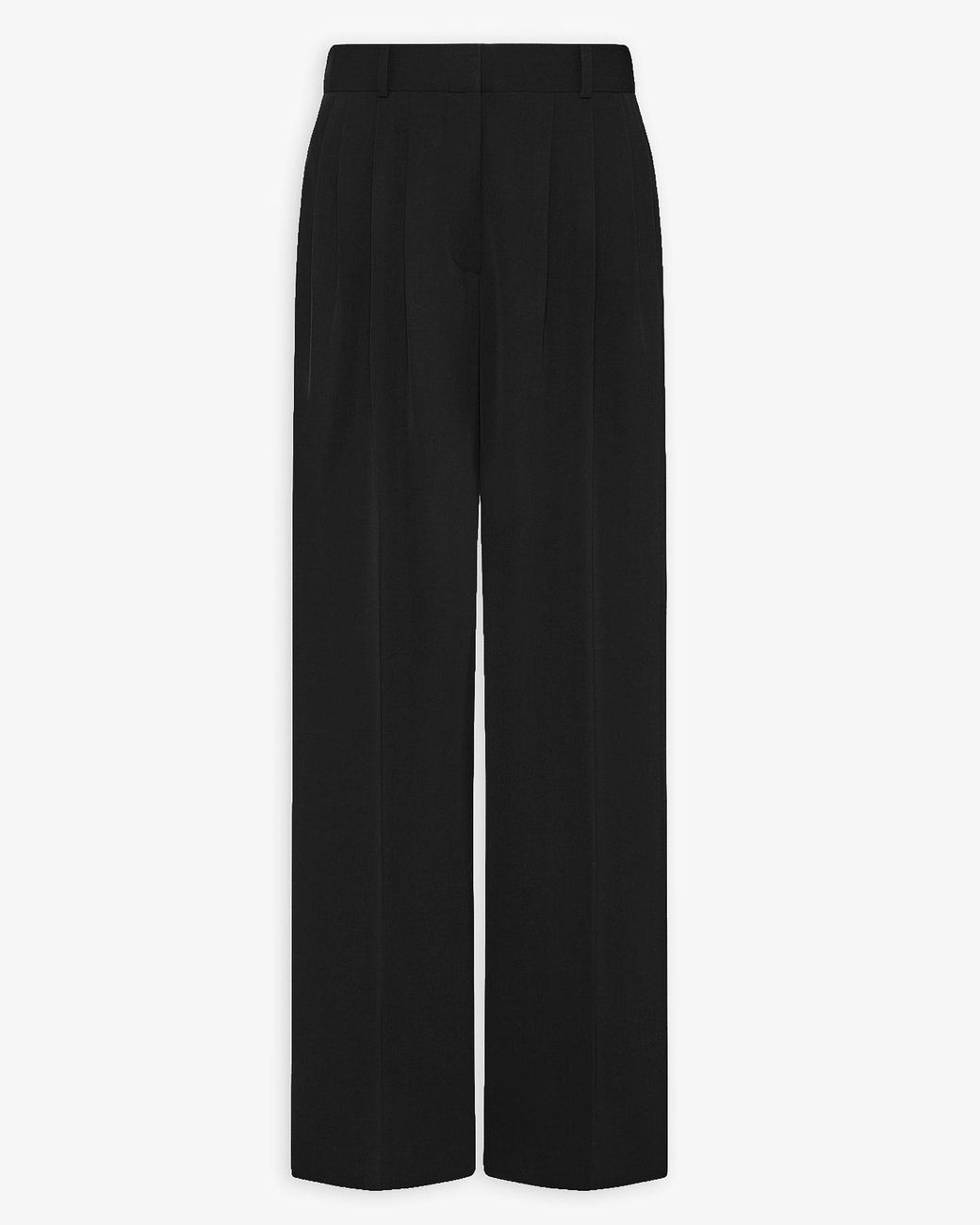 The Row Black Daniela Tailored Wool Pants