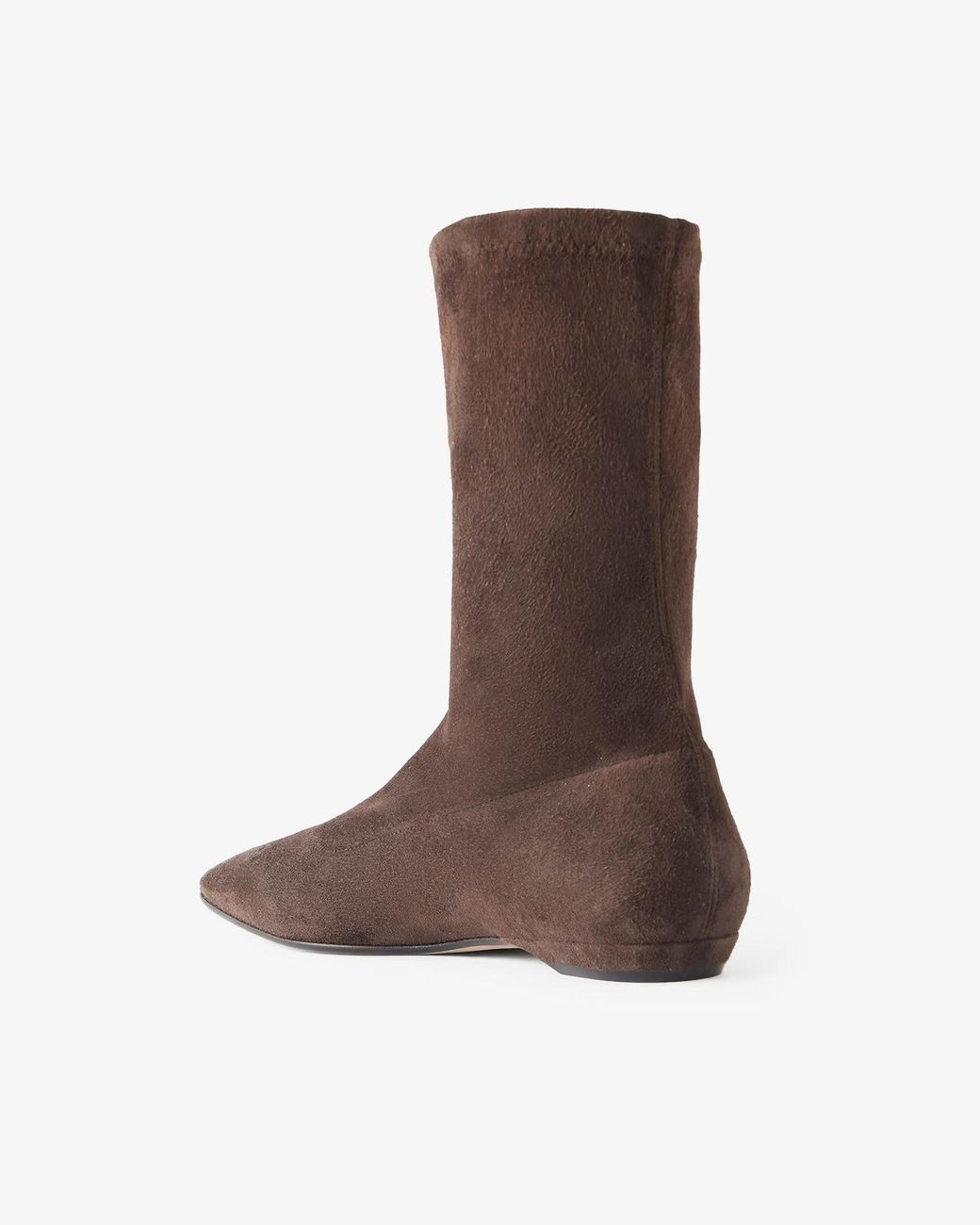 The Row Brown Cindy Stretch Suede Boots