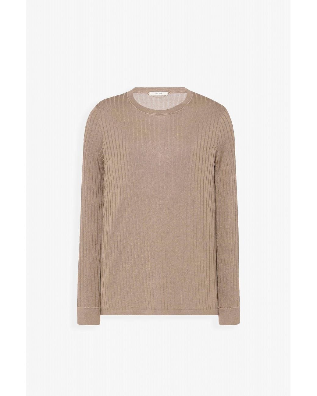 The Row Natural Keya Beige Knit Top