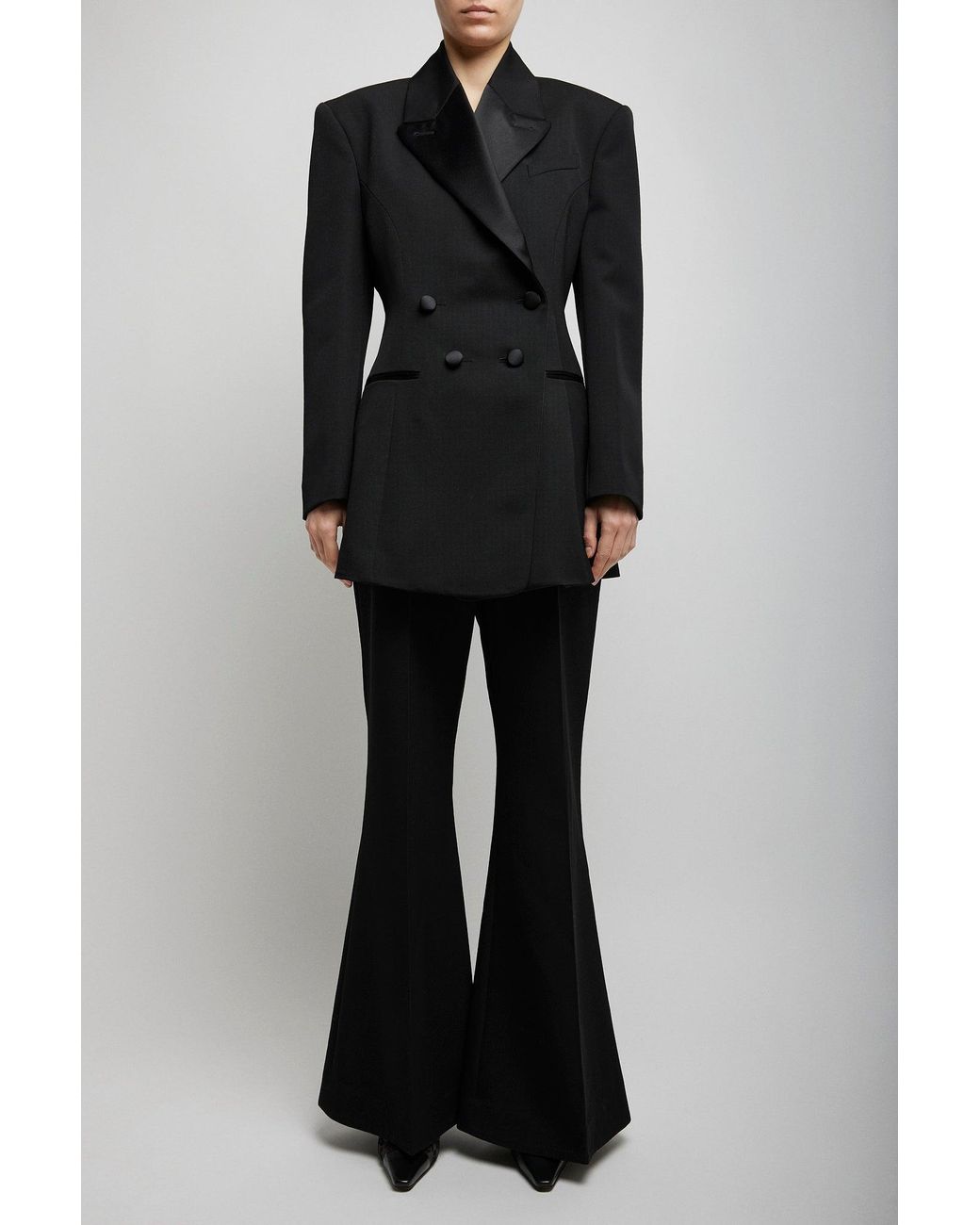 Givenchy Black Pleated Back Smoking Jacket
